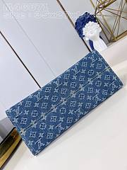 LV onthego MM Denim blue  35*27*14cm - 6