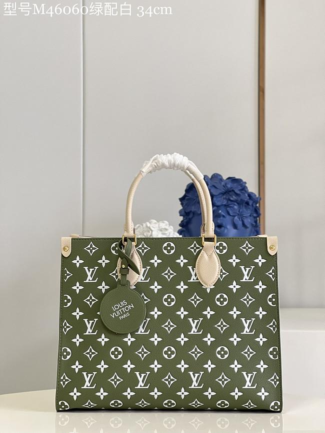 LV onthego  Monogram Empreinte  green&white 35*27*14cm - 1