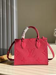 LV M45659 onthego bag rose red 25*19*11.5cm - 1