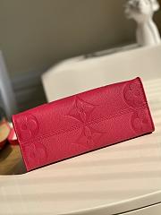 LV M45659 onthego bag rose red 25*19*11.5cm - 5