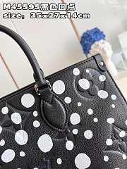 LV x YK onthego bag  black dot 35*27*14cm - 3