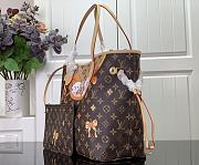 LV Neverfull bag puppy pattern 32*29*17cm - 6