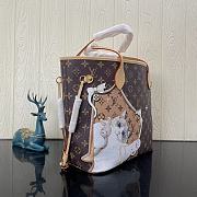 LV Neverfull tote bag  kitten pattern 32*29*17cm - 3