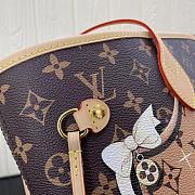 LV Neverfull tote bag  kitten pattern 32*29*17cm - 4