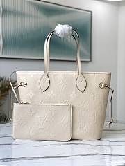 LV Neverfull Monogram Empreinte bag  Off-white  31*28*14cm - 1