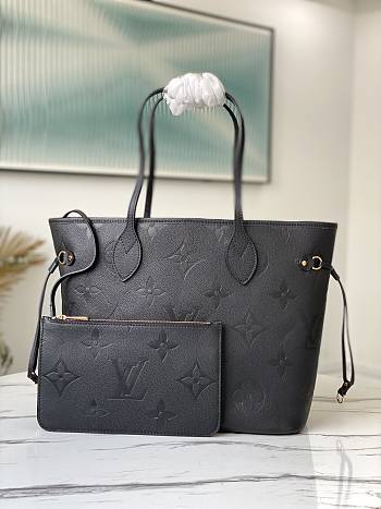 LV Neverfull Monogram Empreinte bag black 31*28*14cm