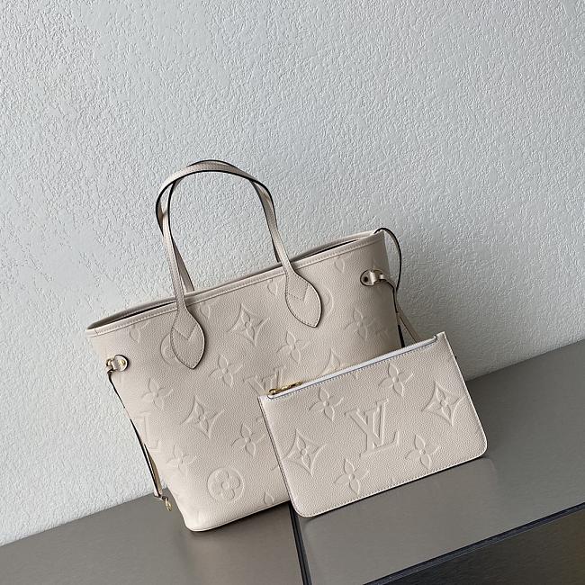 LV Neverfull handle bag Off-white  32.5×16×28.5cm - 1