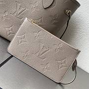 LV Neverfull handle bag  Dune Gray 32.5×16×28.5cm - 4