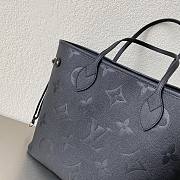 LV Neverfull handle bag black  32.5×16×28.5cm - 4