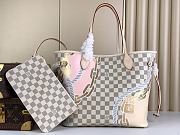 LV Neverfull BAG Plaid 31*28*14cm - 1