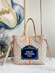 LV M23501 Neverfull MM Beige/Ocher 31*28*14cm - 1