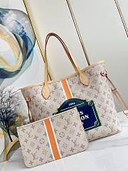 LV M23501 Neverfull MM Beige/Ocher 31*28*14cm - 2