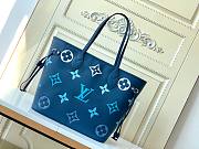 LV Neverfull MM Blue with gradient effect  31*28*14cm - 3