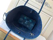 LV Neverfull MM Blue with gradient effect  31*28*14cm - 4