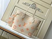 LV Neverfull MM Light Beige with gradient  effect  31*28*14cm - 1