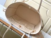 LV Neverfull MM Light Beige with gradient  effect  31*28*14cm - 6