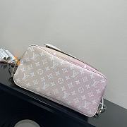 LV Neverfull tote bag silver white 31*28*14cm - 4