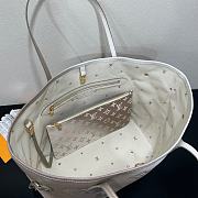 LV Neverfull tote bag silver white 31*28*14cm - 2