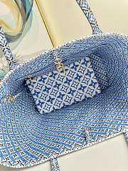 LV By The Pool Neverfull MM Blue  31*28*14cm - 6