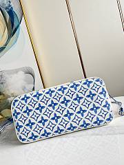 LV By The Pool Neverfull MM Blue  31*28*14cm - 4