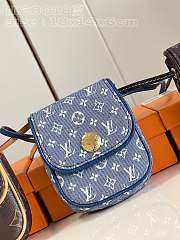 LV Neverfull BB bag Denim Blue  18*14*6cm - 1