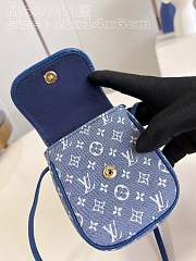 LV Neverfull BB bag Denim Blue  18*14*6cm - 6