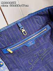 LV  Neverfull Denim Blue 32*29*17cm  - 6