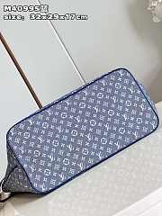 LV  Neverfull Denim Blue 32*29*17cm  - 2