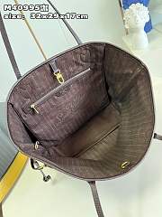 LV  Neverfull Denim Brown 32*29*17cm - 4