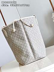 LV Neverfull Denim White 32*29*17cm - 5