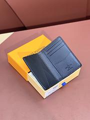 LV wallet Cow leather black 8*11*1CM - 5