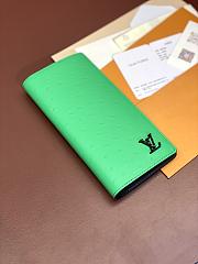 LV wallet dark green 10*19*2cm  - 4