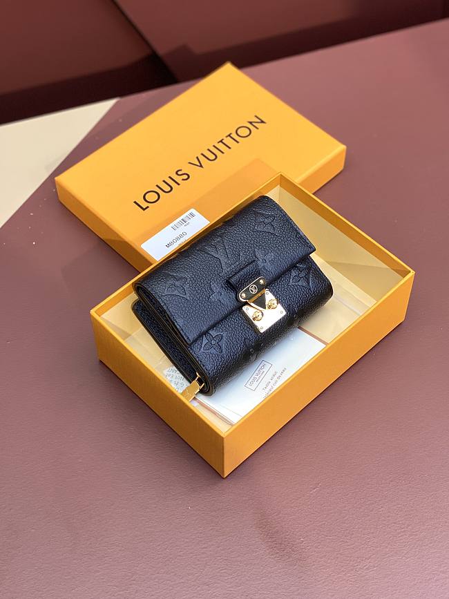 LV women wallet dark blue 11.5*8.5*4cm - 1