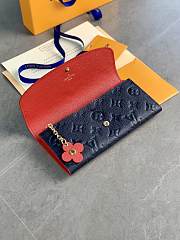 LV Monogram Empreinte Leather Emilie Wallet 19*10*2cm - 5