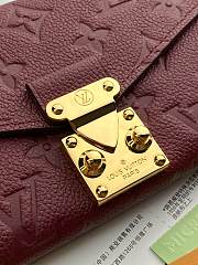 LV Long Wallet In Burgundy 19*10.5*2.5CM - 5