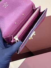 LV Long Wallet In Rose Red 19*10.5*2.5CM - 2