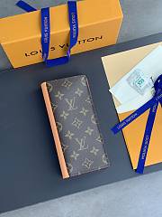 LV long orange wallet  19*10CM - 1