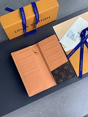 LV long orange wallet  19*10CM - 4