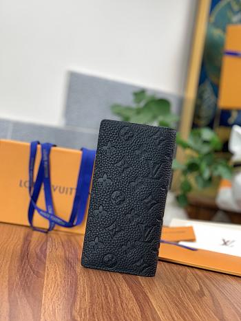 LV long black wallet 10*19*2cm