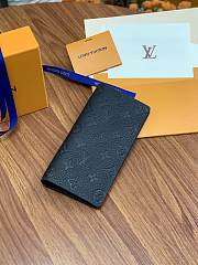 LV long black wallet 10*19*2cm - 5