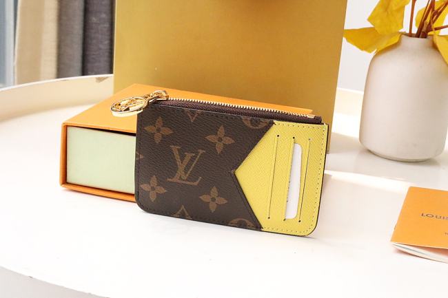 LV yellow card holder - 1