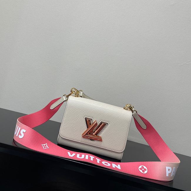 LV TWIST tote bag white 19*15*9CM - 1