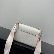 LV TWIST tote bag white 19*15*9CM - 3