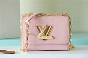 LV TWIST DENIM bag Leather Pink 28*18*8cm - 1