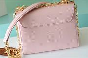 LV TWIST DENIM bag Leather Pink 28*18*8cm - 2