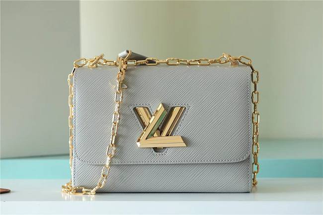 LV TWIST DENIM bag white 28*18*8cm - 1