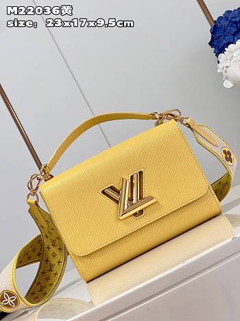 LV Twist bag M22036 yellow 23*17*9.5cm