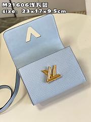 LV Twist bag M21606 light sky blue 23*17*9.5cm - 3