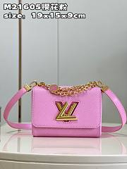 LV Twist bag M21605 Sakura powder 19*15*9cm - 1