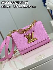 LV Twist bag M21605 Sakura powder 19*15*9cm - 3